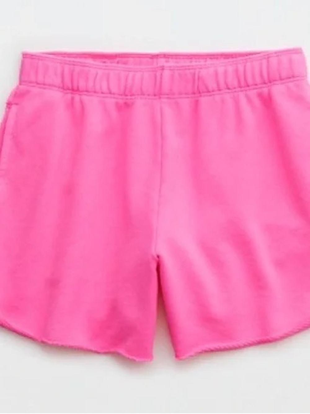 Aerie Pink Beach Party High Waisted Relaxed Terrycloth Shorts- Size XXL